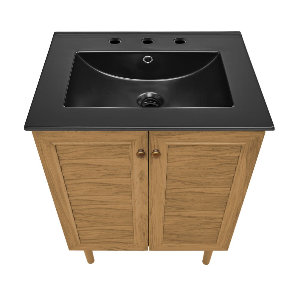 Swiss Madison SM-BV373-3MB Bron 24″ – Golden Oak / Matte Black