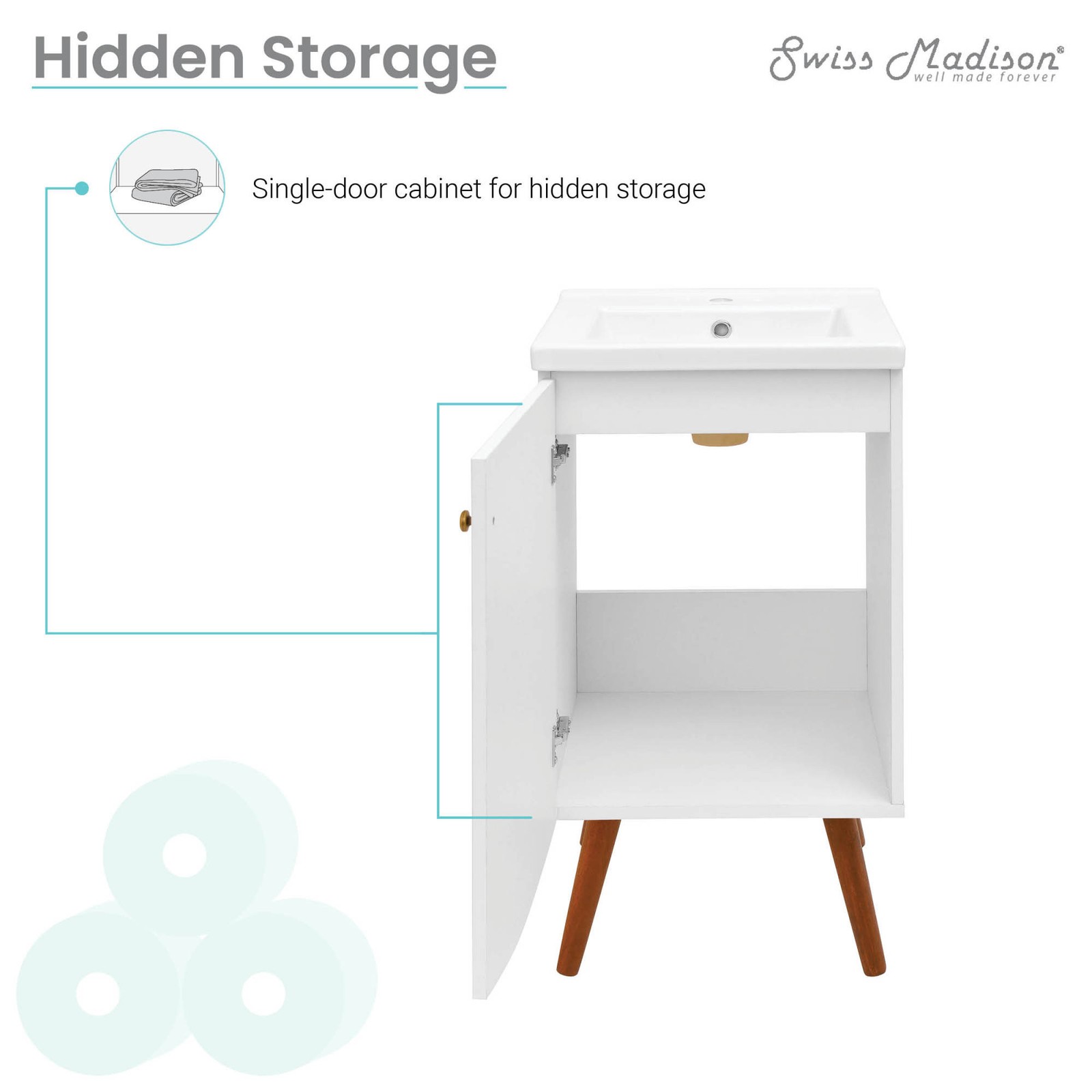 Swiss Madison SM-BV650 Manoir 18″ – White