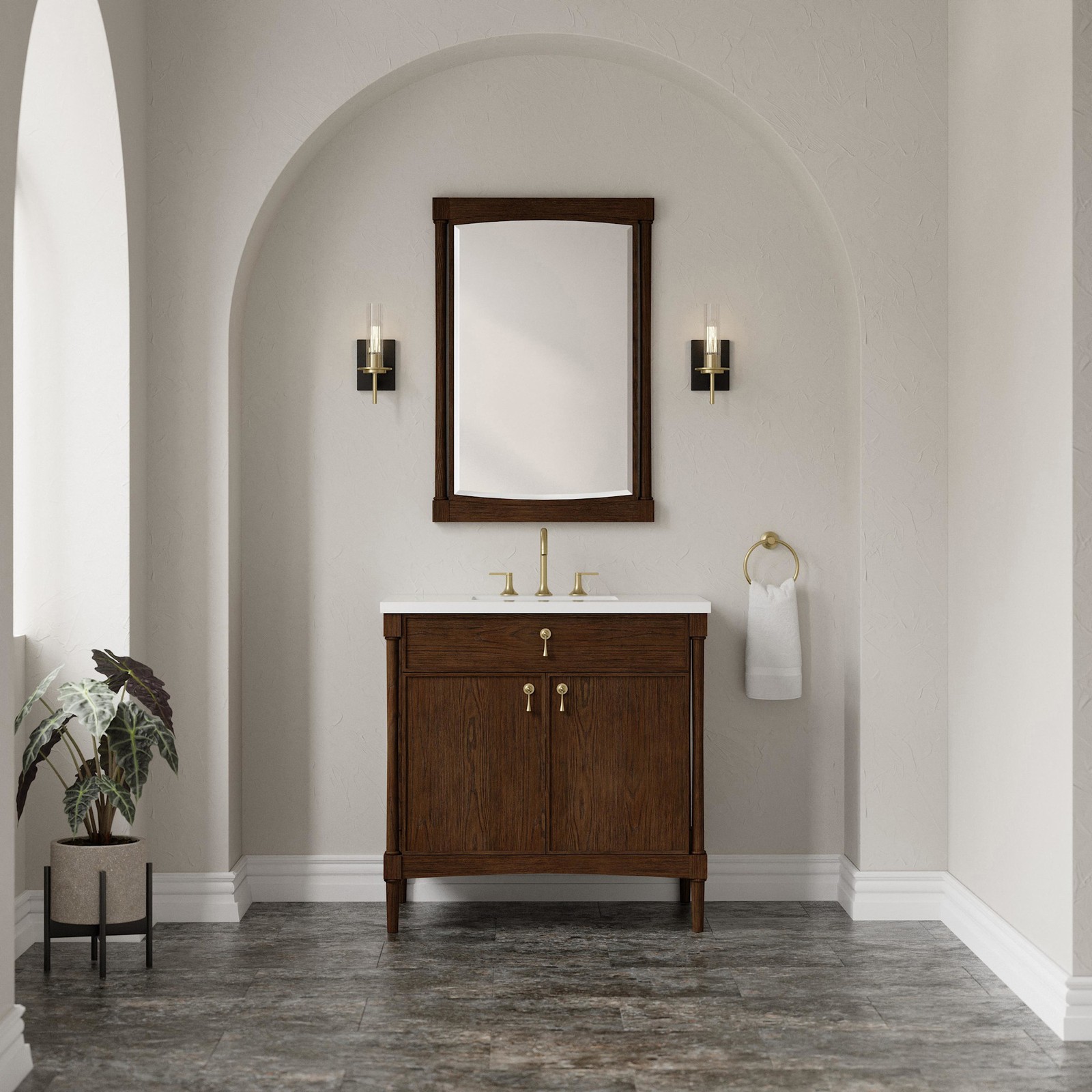 James Martin Vanities D680-V36-3WZ Kinnsden 36″ – Sable Oak