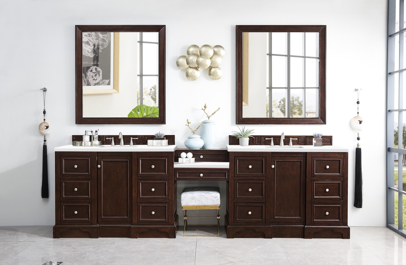 James Martin Vanities 825-V118-DU-WZ De Soto 118″ – White
