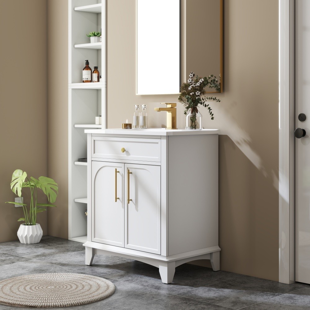 27.8″ White Ceramic Basin, Only Ceramic Sink, Without Cabinet