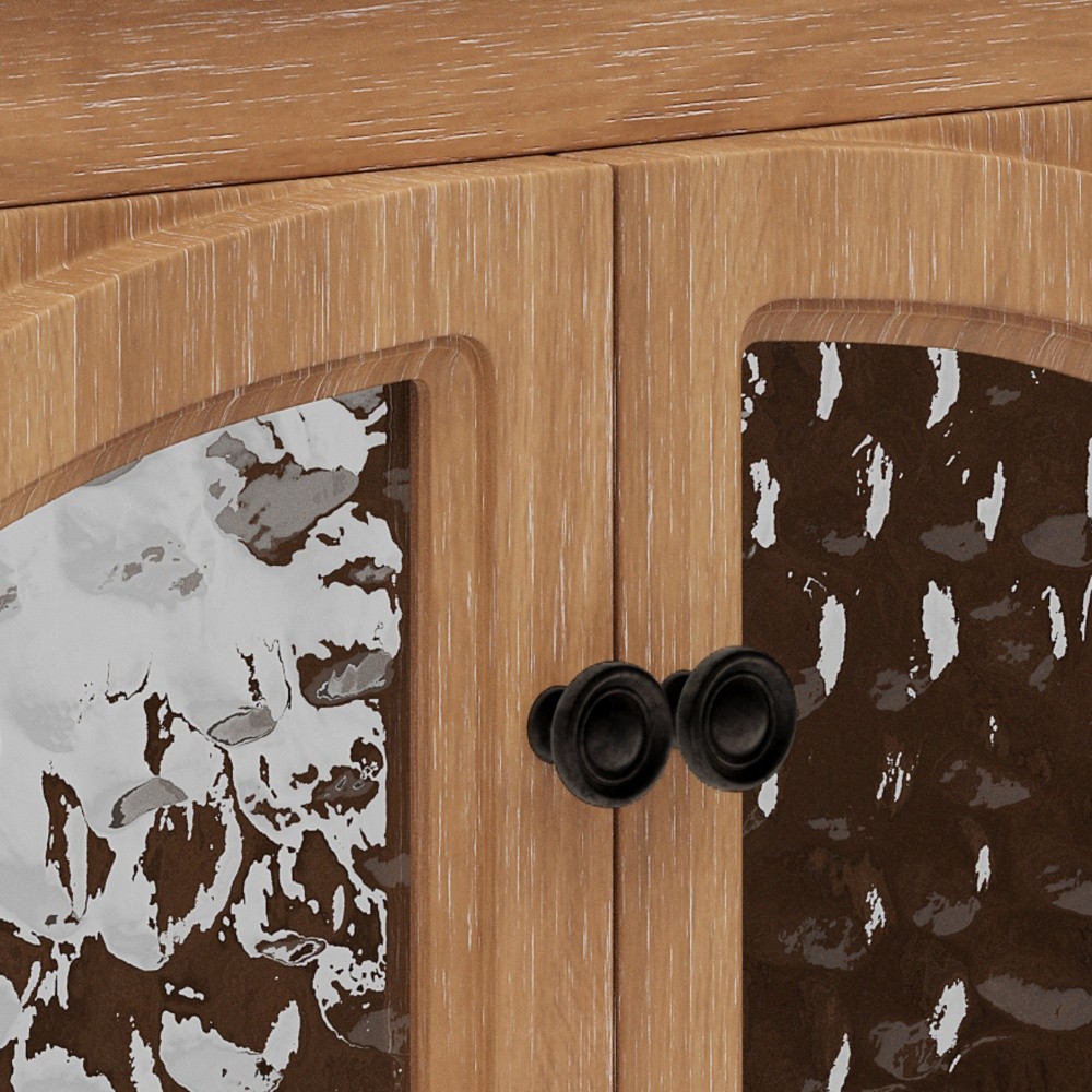 30 Inches Bathroom Vanity with Ceramic Sink, Vintage Rustic Bathroom Cabinet