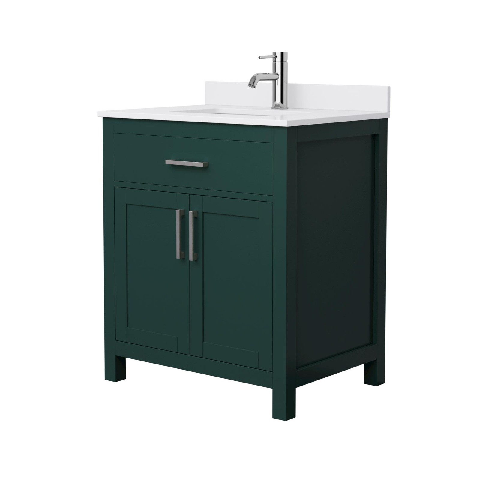 Wyndham Collection WCG242430S-UNSMXX Beckett 30″ – Dark Gray / Carrara Cultured