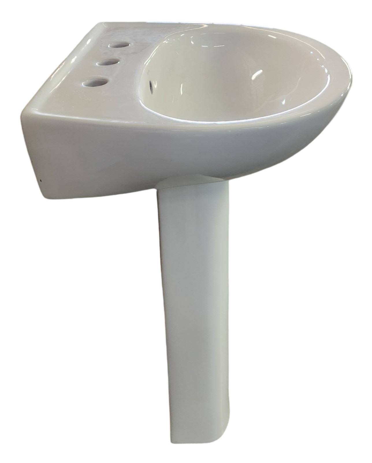 Sterling Sacramento 21-1/4″ Pedestal Bathroom Sink 3-Hole with Base