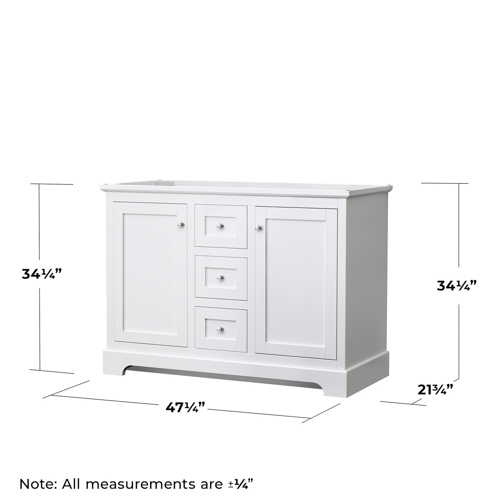Wyndham Collection WCV232348DCXSXXM46 Avery 48″ Single – Dark Gray / Matte Black