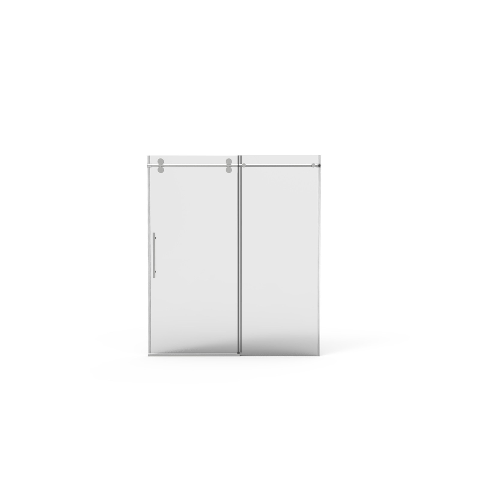 Frameless Sliding Shower Door 56″-60″W x 76″H 3/8″ Tempered Glass