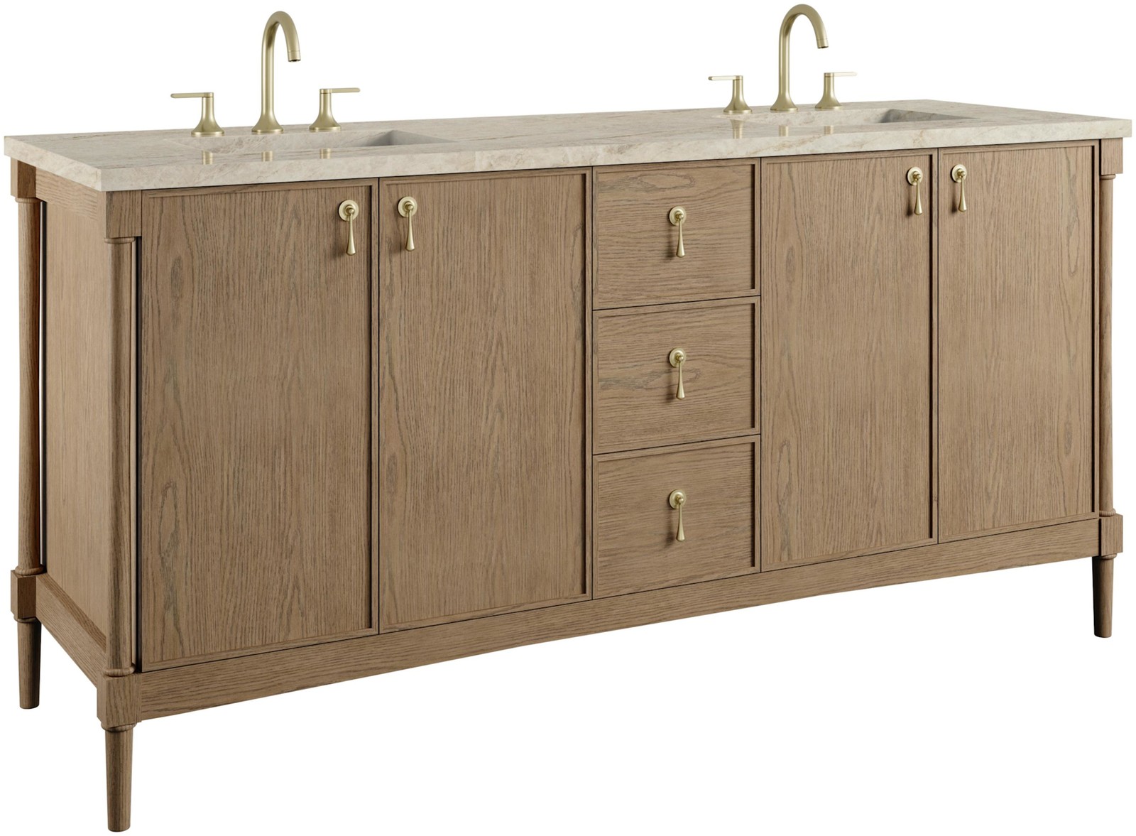 James Martin Vanities D680-V72-FTJR Kinnsden 72″ – Sable Oak