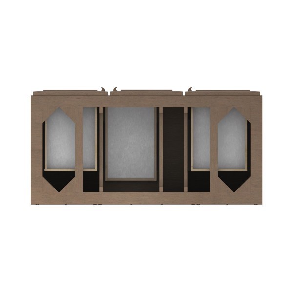 48″ James Martin Portland 620-V48-WW-3CSP Vanity Cabinet Charcoal Soapstone Top