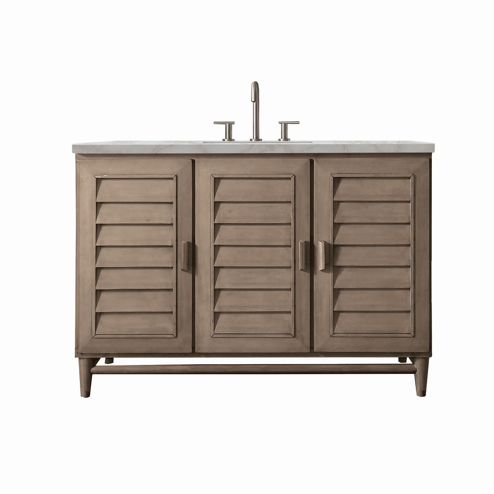 James Martin Vanities 620-V48-3VSL Portland 48″ Single Basin Wood – Wood