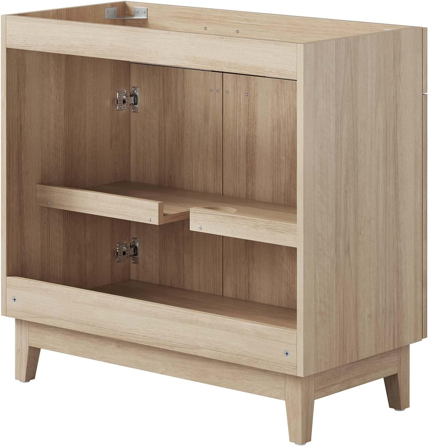 36″ Oak Bathroom Vanity Cabinet – Sink Basin Not Included, EEI-6400-OAK
