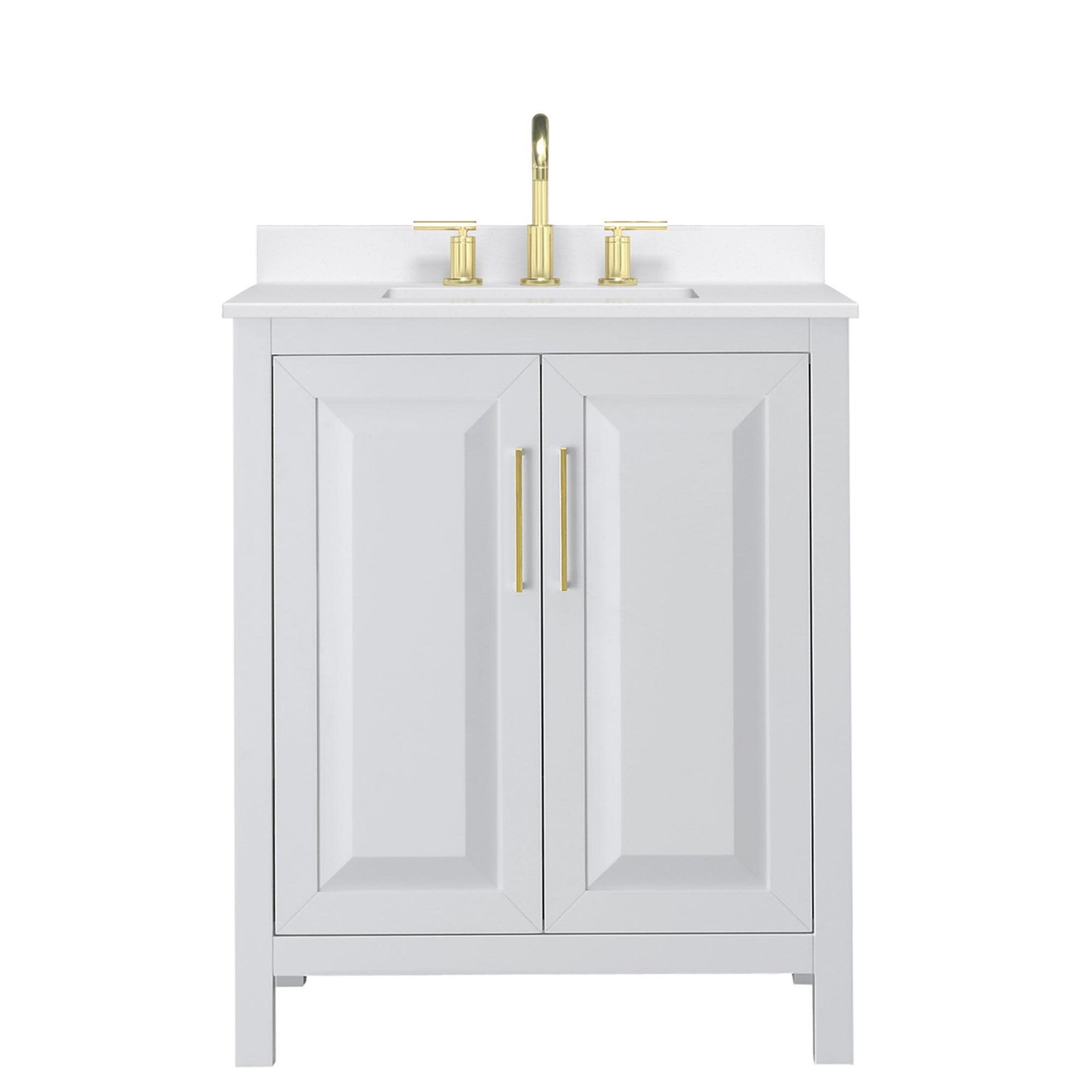 Wyndham Collection WCV252530S-QTZ-US3MXX Daria 30″ – Dark Blue / Giotto Quartz