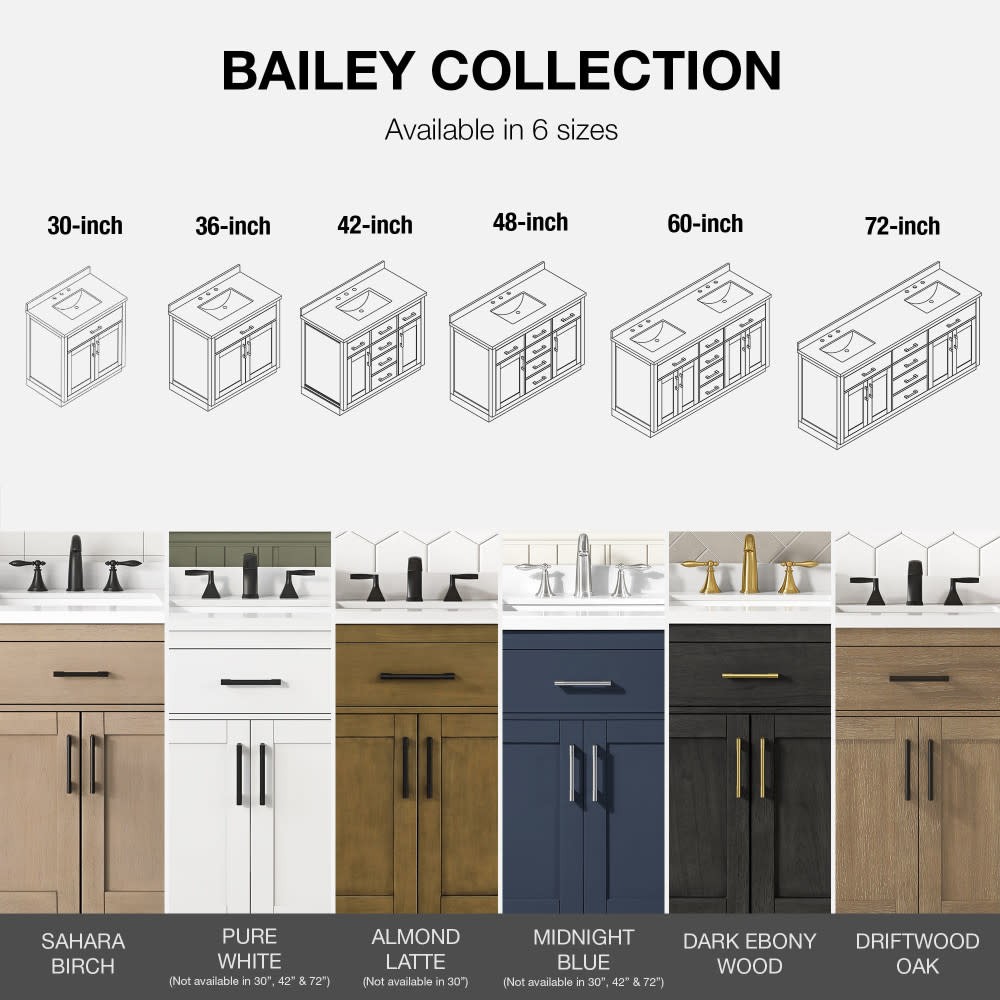 Ove Decors 15VVA-BAI236 Bailey 36″ – Matte Black Wood
