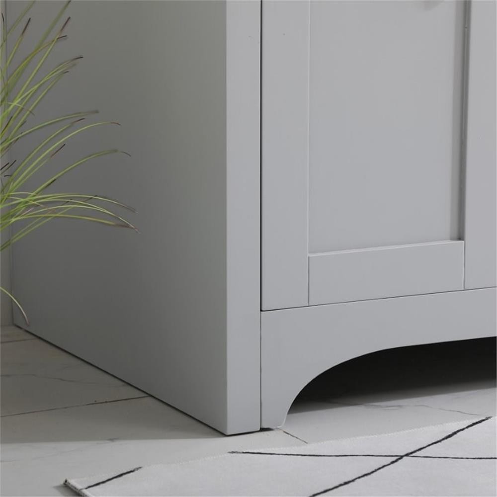 Elegant Decor Moore 48″ Single Quartz Top Bathroom Vanity in Gray