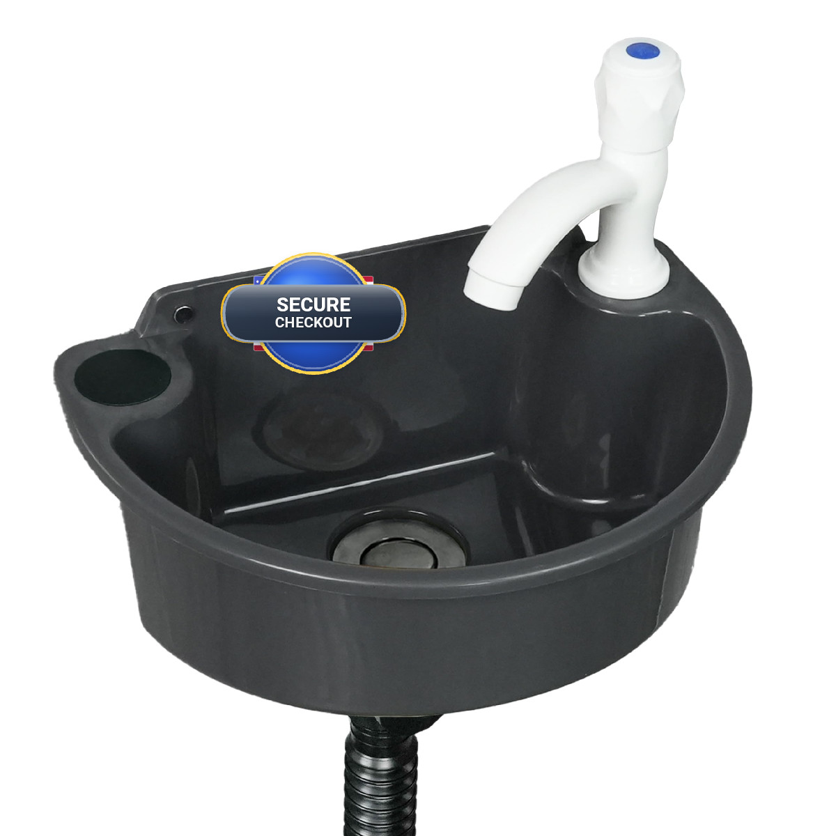 Shawoo Small Bathroom Sink Wall Mount Bathroom Sink Wash Basin No-Drill