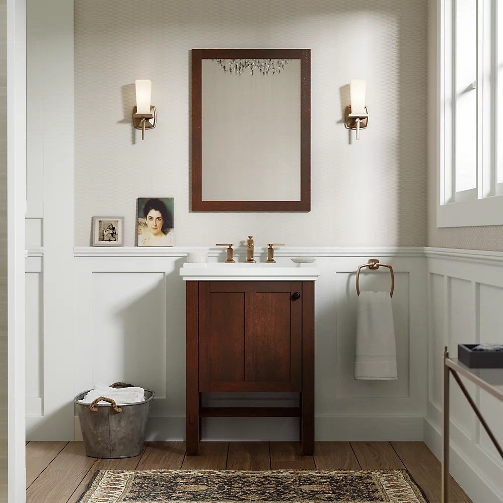 Kohler Tresham® 24″ bathroom vanity cabinet K-2604-F69 In Woodland Finish