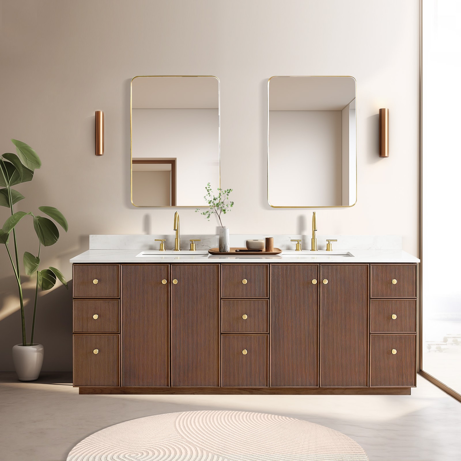 Miseno MV-NM-OZA84-WQT Oza 84″ – Aged Natural Oak