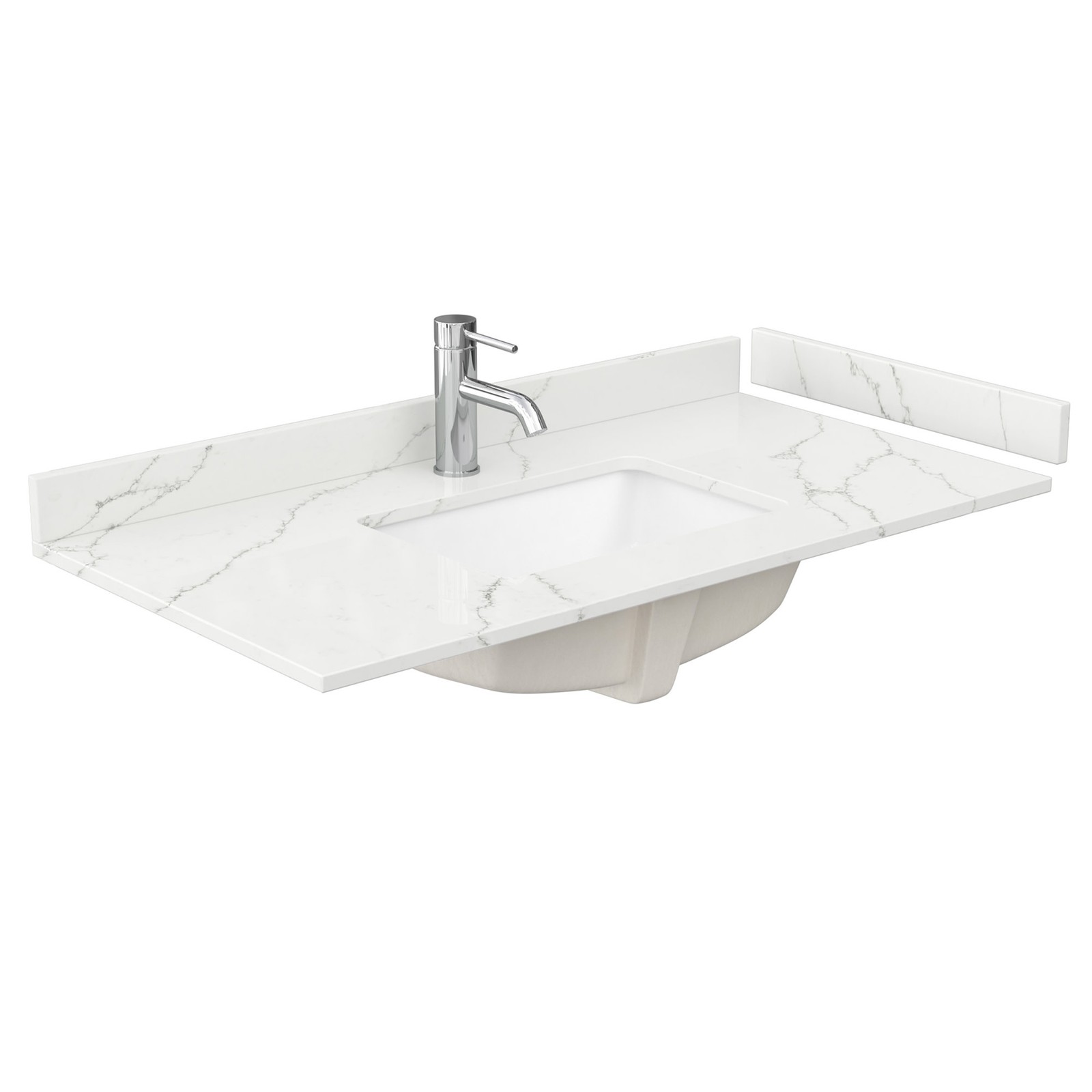 Wyndham Collection WCFQC142STOPUNS-Q 42″ Quartz Vanity Top – Giotto Quartz