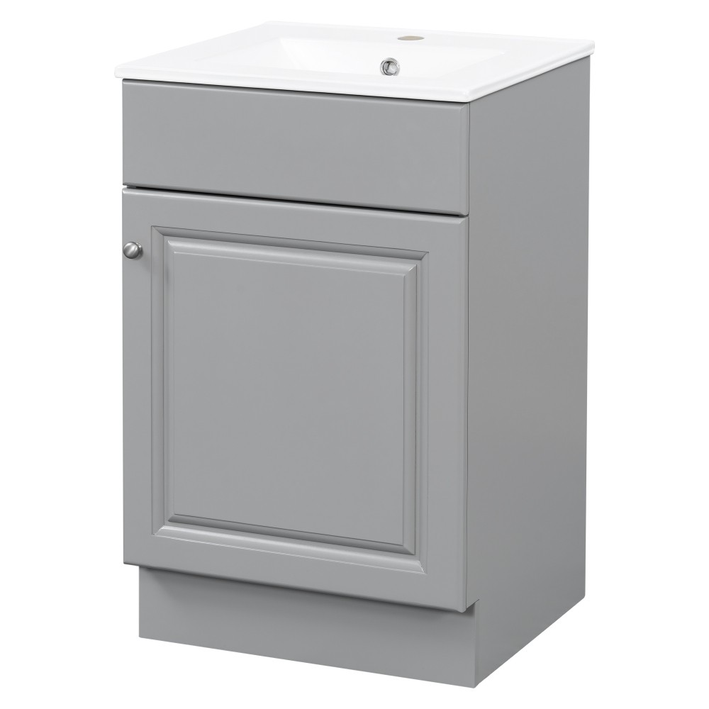 20″ Bathroom Vanity with Sink Vanity Cabinetwith Door Shelf and Adjustable Shelf