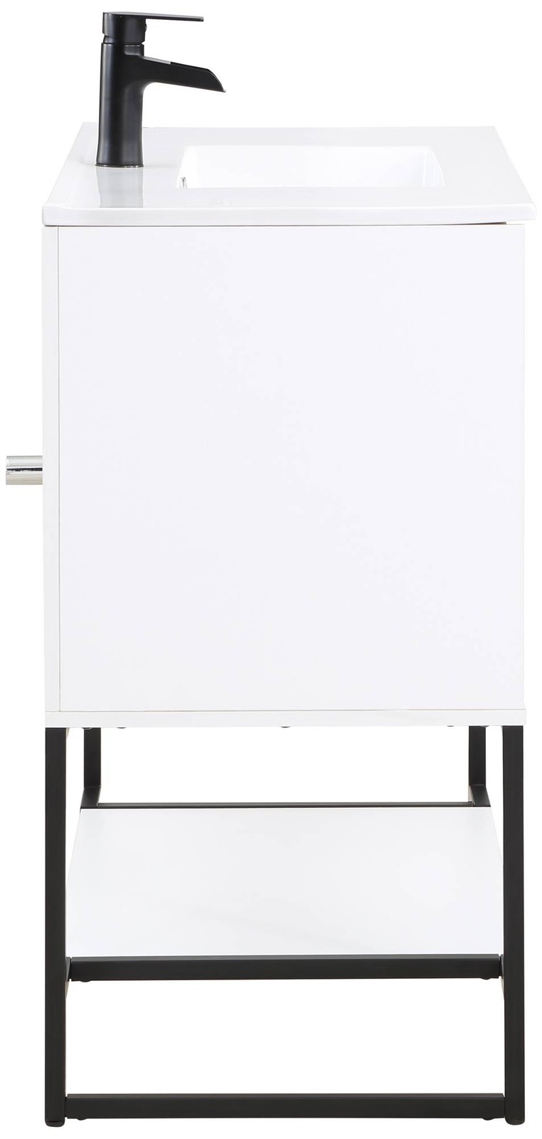 Scarsdale 36″ Wide Melamine White Bathroom Vanity Sink