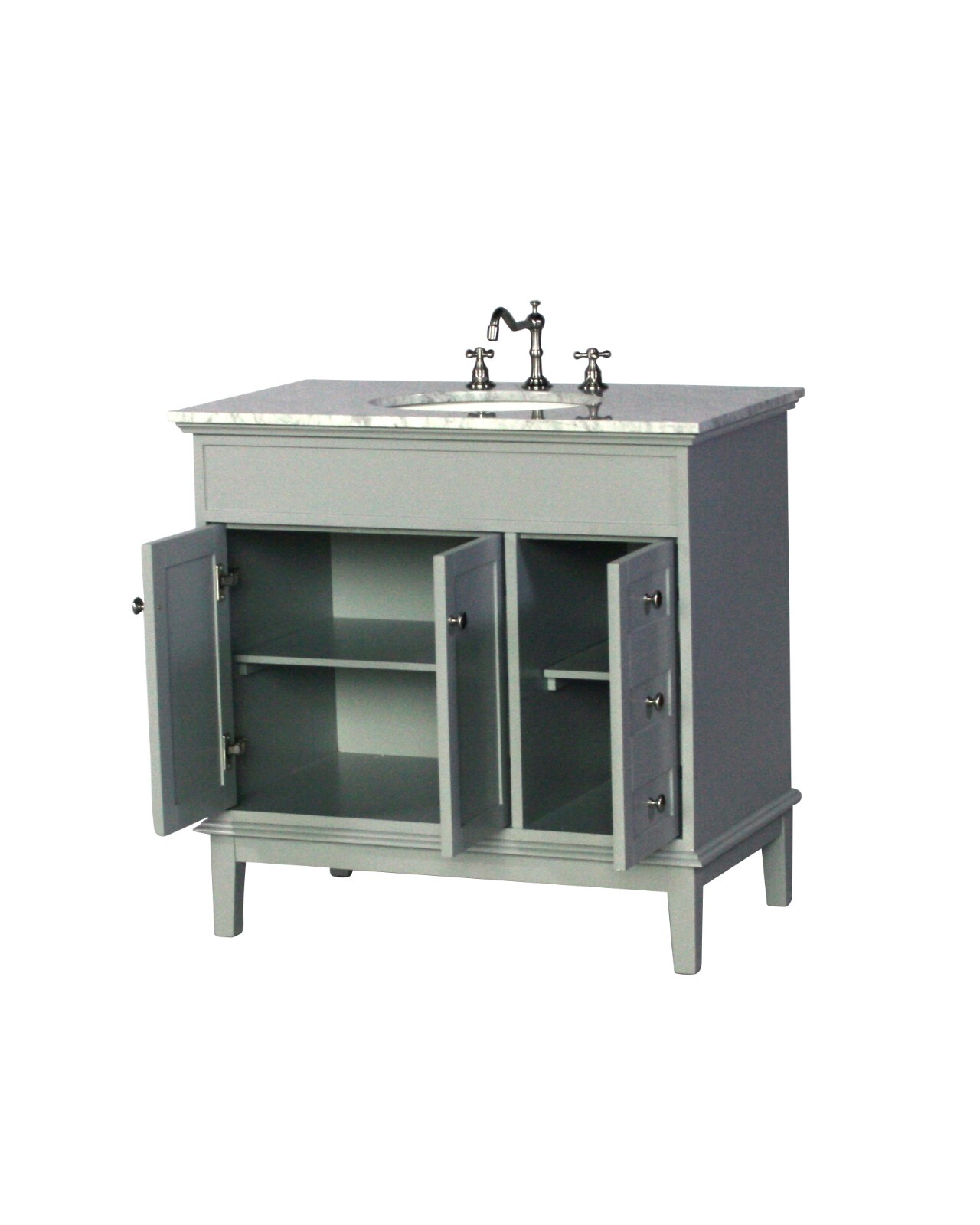 36-Inch Contemporary Style Single Sink Bathroom Vanity Model 301-36 GK
