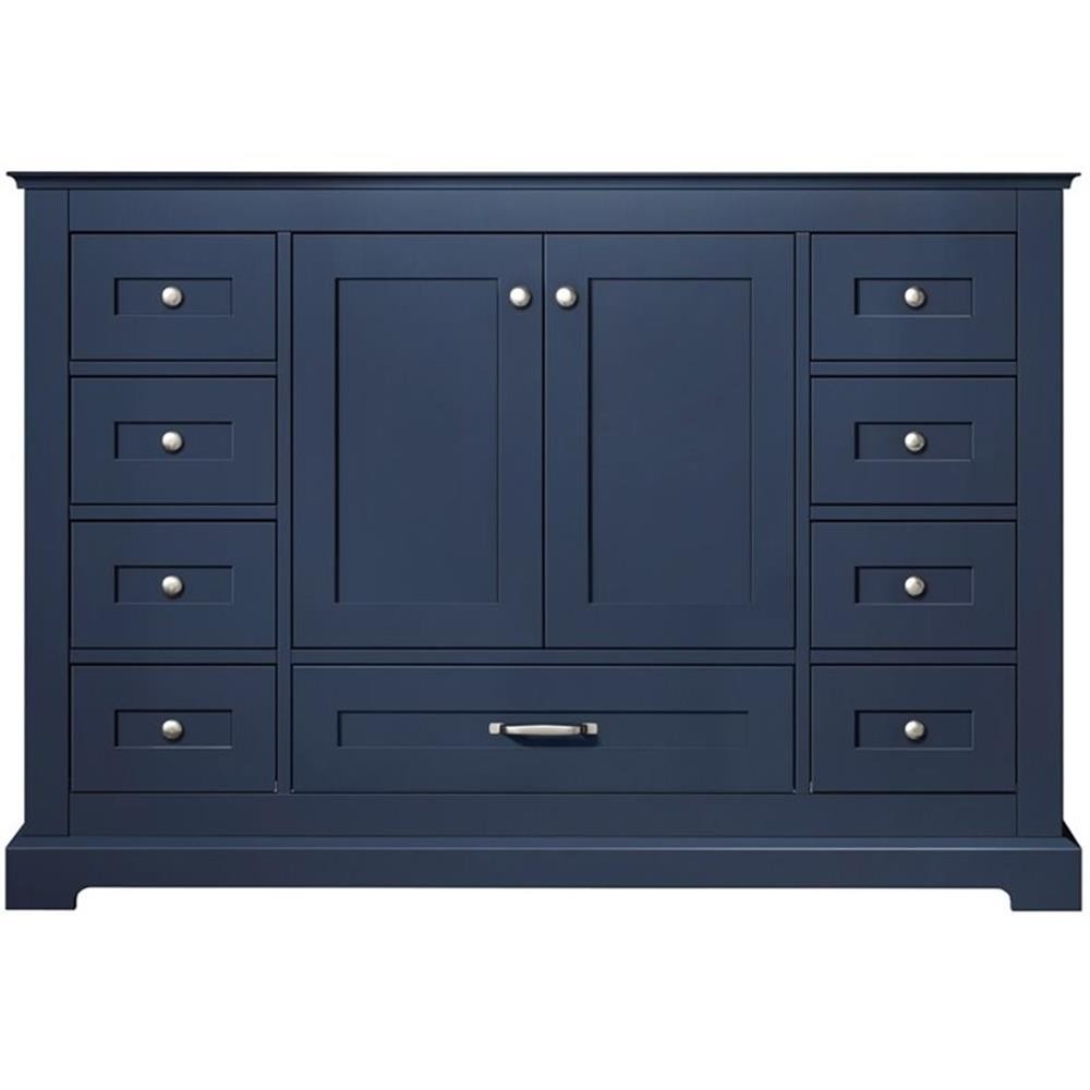Lexora Home Dukes 48″ Vanity Cabinet in Navy Blue