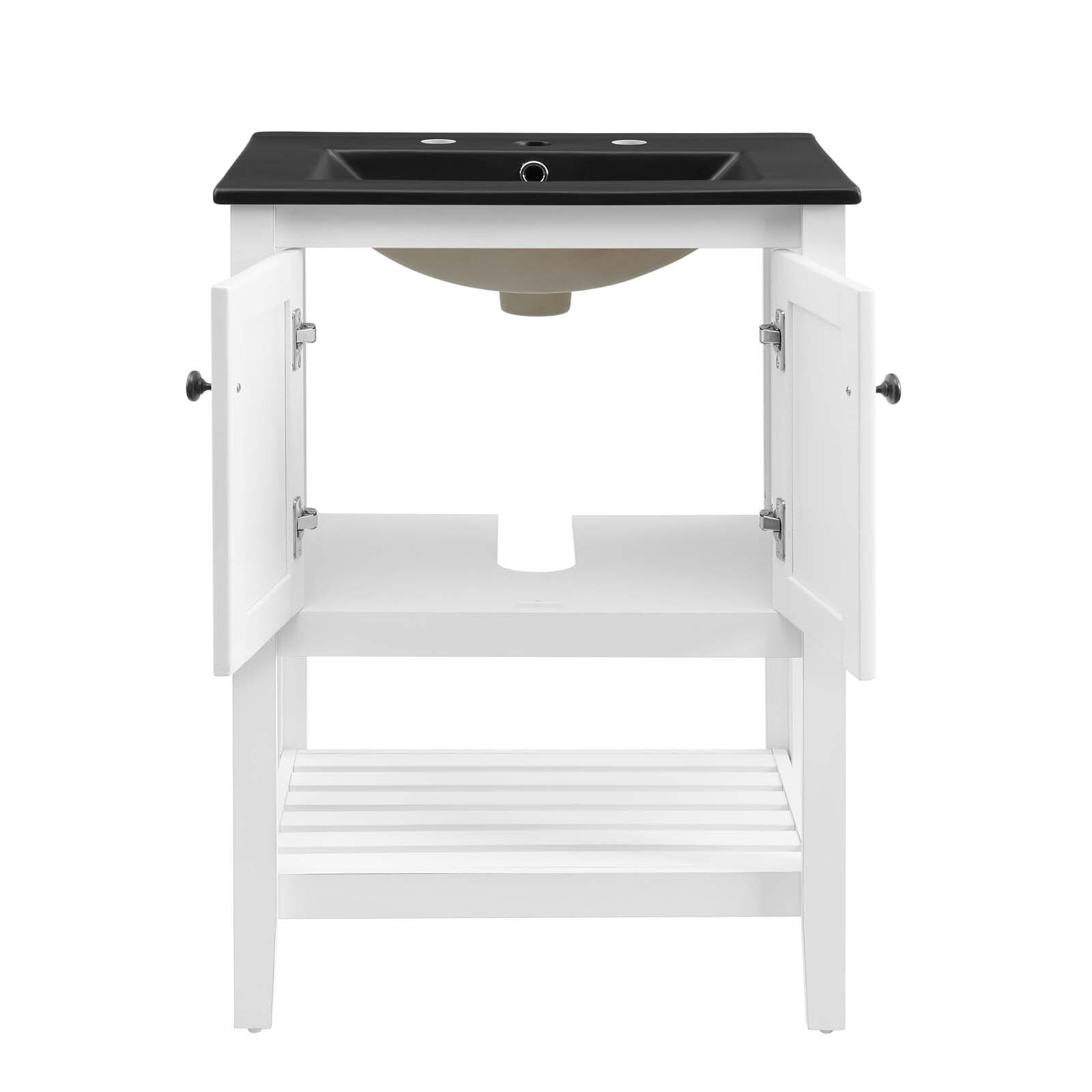 Modway Prestige 24″ Bathroom Vanity With Sink In White Black