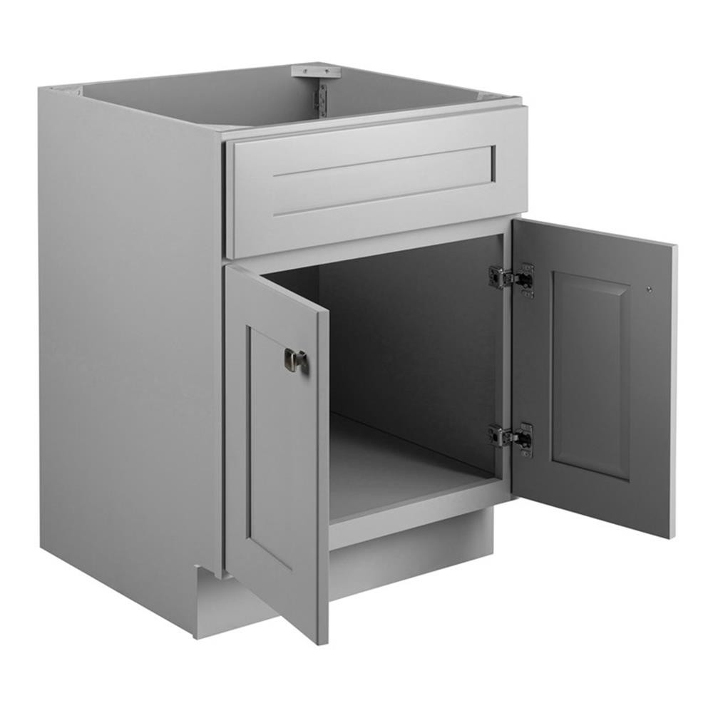Brookings 24″ Bathroom Vanity Ready to Assemble Solid Wood Sherwin Williams-Gray