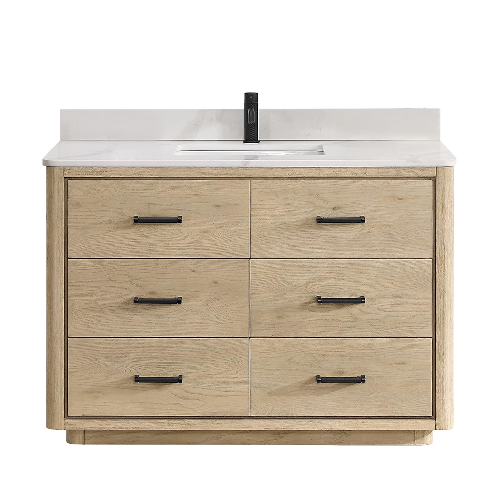 Miseno MV-NM-706548 Porto 48″ – Aged Natural Oak / Fish Maw White