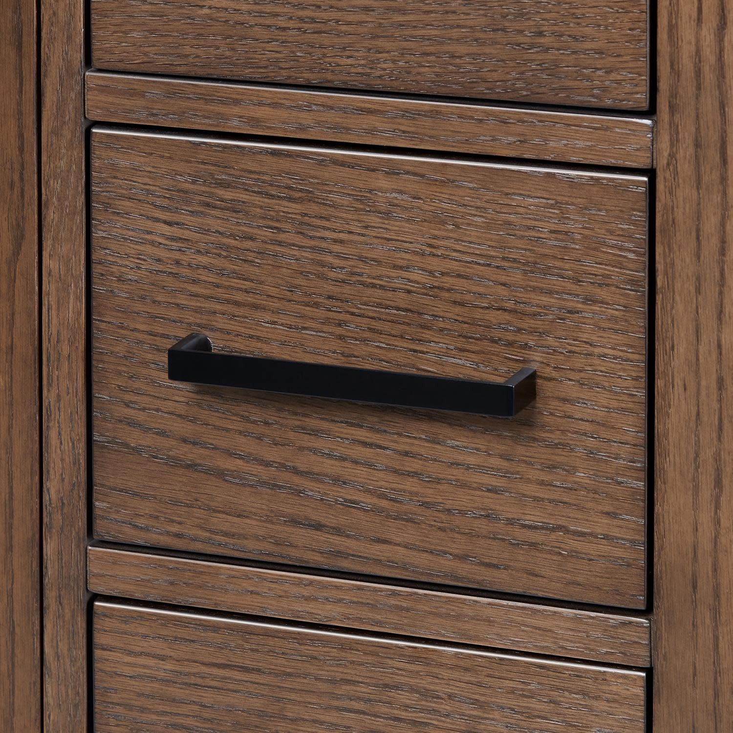Ariel A060D-BC Cambridge 60″ Double – Brown Oak / Satin Brass Hardware