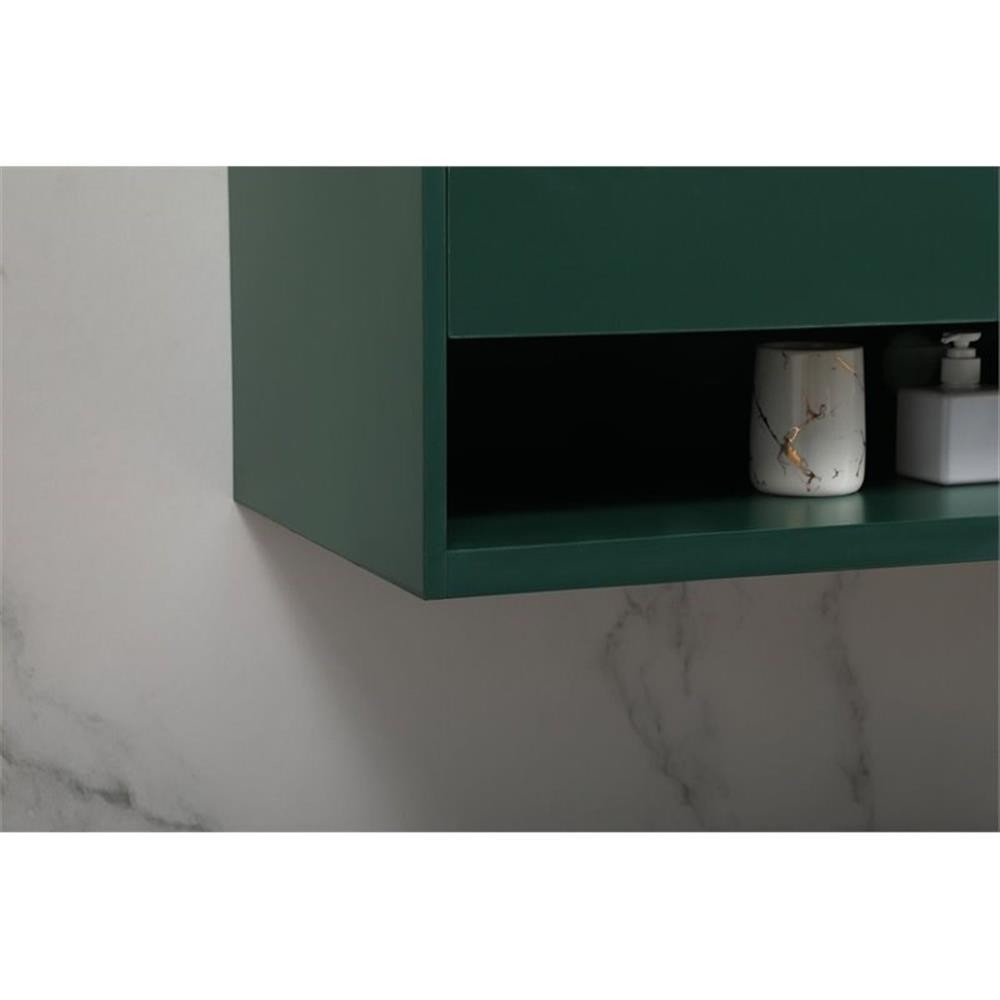 Elegant Decor Roman 48″ Aluminum Alloy MDF Single Bathroom Vanity in Green