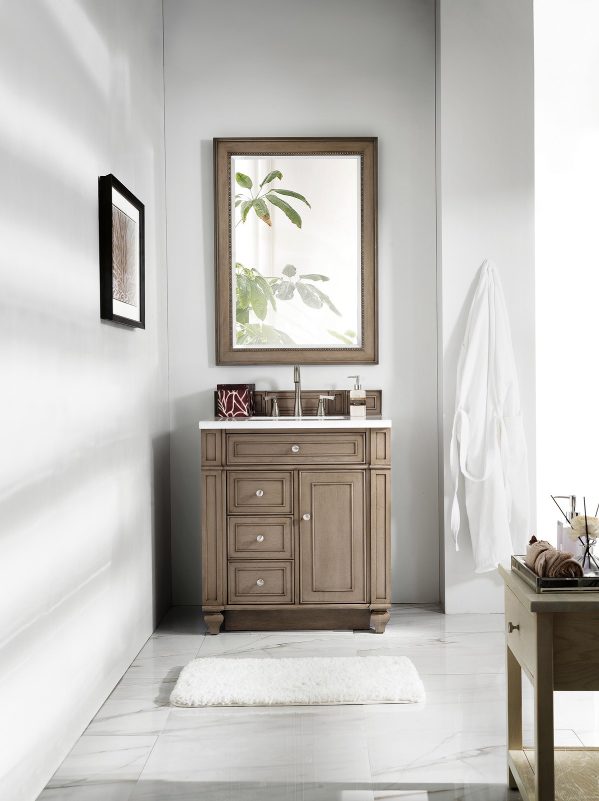 James Martin Vanities 157-V30 Bristol 30″ Single Basin Hardwood – Wood