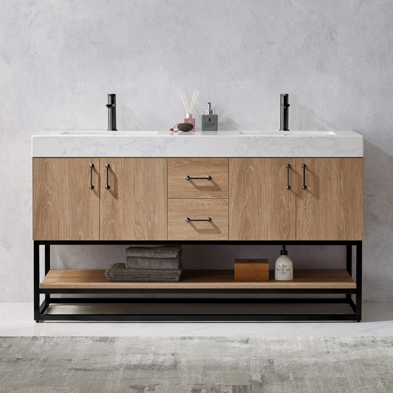 Miseno MV789060B-NM Alistair 60″ – North American Oak