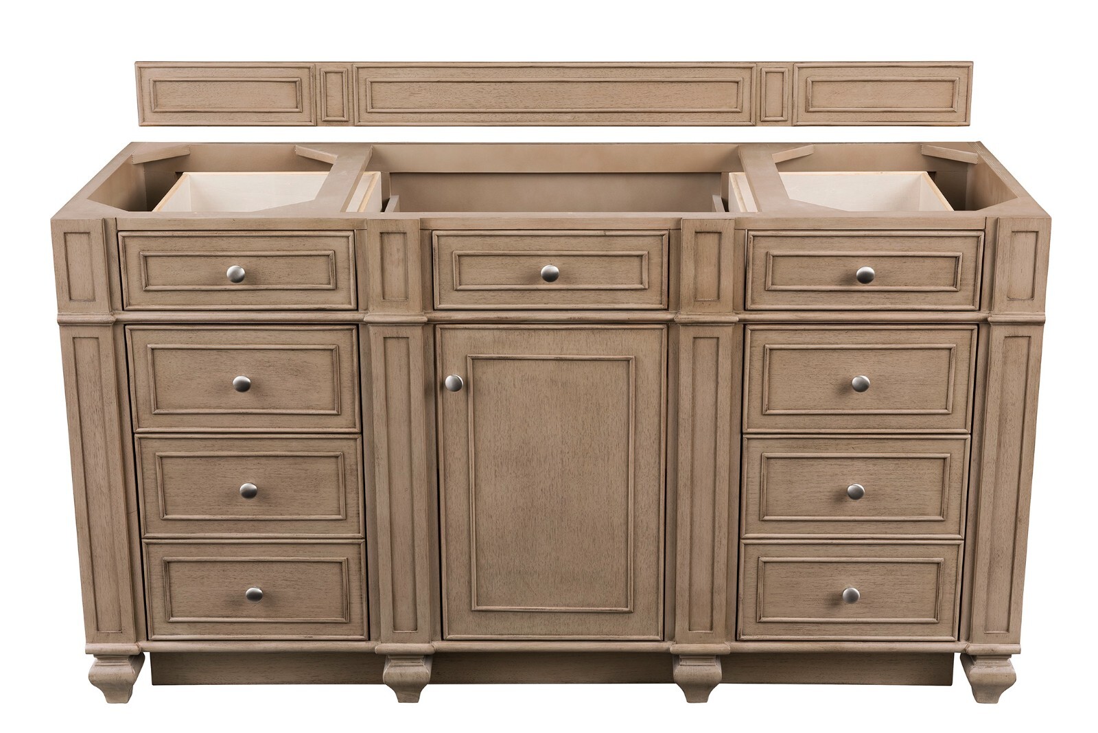 60in James Martin Bristol 157-V60S-WW Single Vanity Whitewashed Walnut