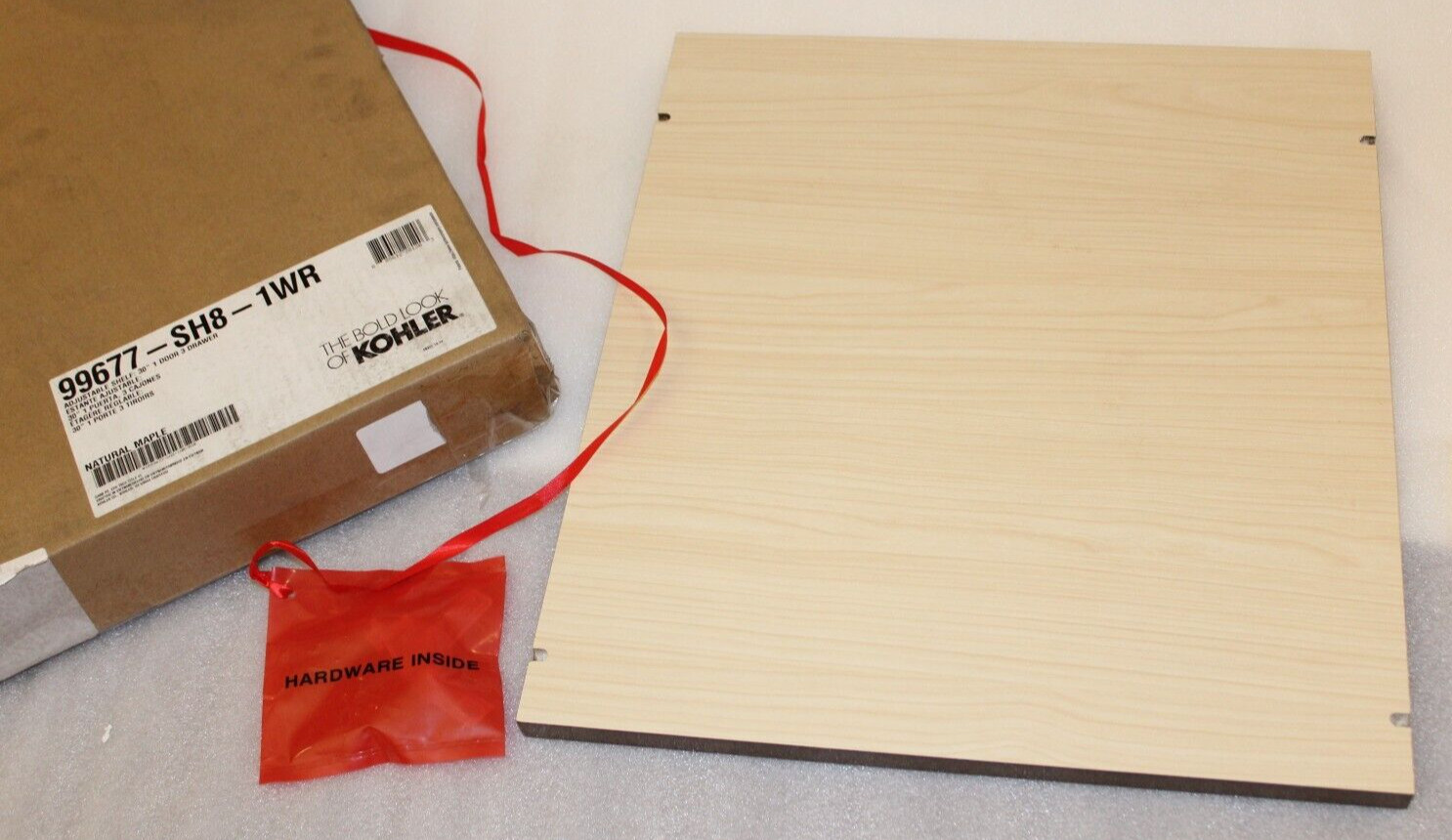 Kohler 99677-SH8-1WR – Adjustable Shelf For 30″ Kohler Cabinet – Natural Maple