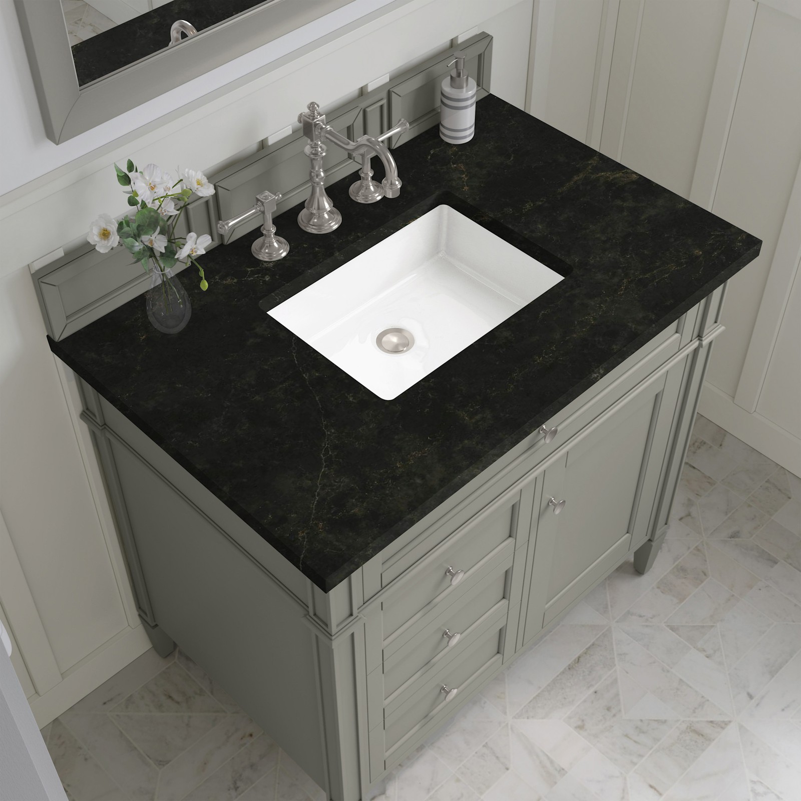 James Martin Vanities 650-V36-3PHT Brittany 36″ – Brown