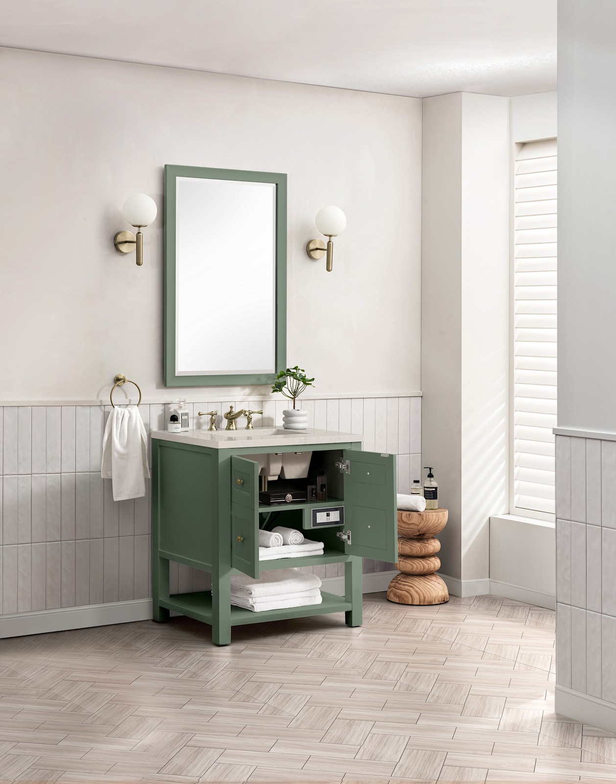 James Martin Vanities 330-V30-3SFR Breckenridge 30″ – White