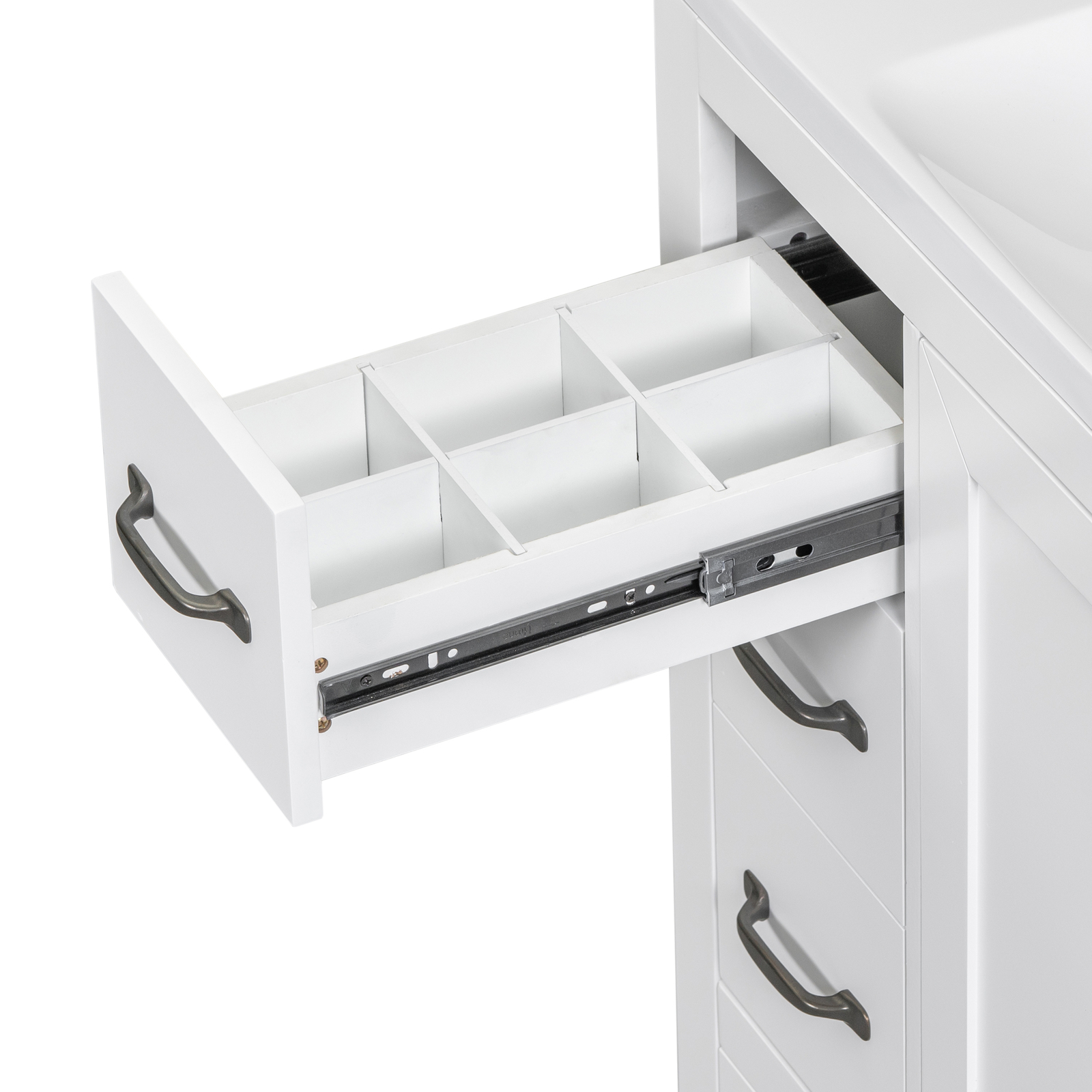 36“ Bathroom Vanity w/ Sink, 6 Drawers, Freestanding Storage Bath Vanity Cabinet