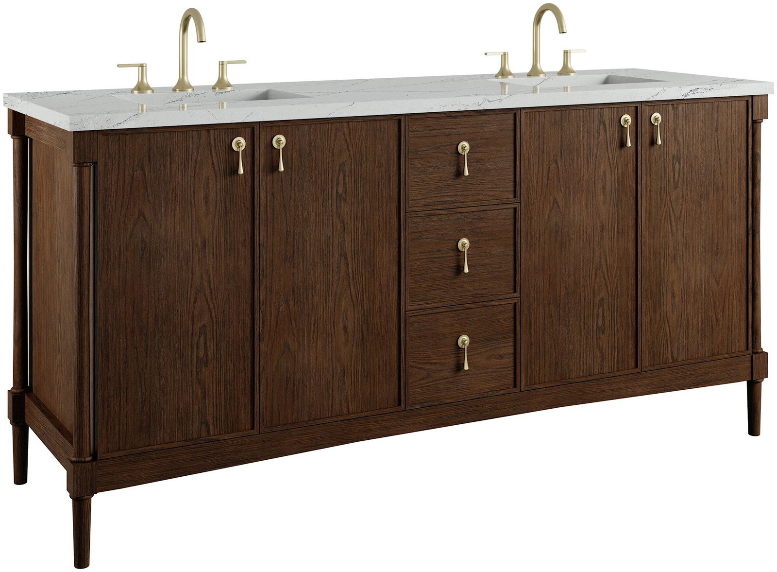 James Martin Vanities D680-V72-3ENC Kinnsden 72″ – Sable Oak
