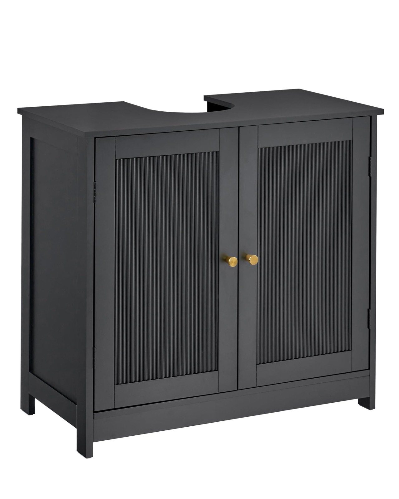 Bathroom Vanity Sink Cabinet, Under Sink Storage Cabinet with 2 Fluted Doors …