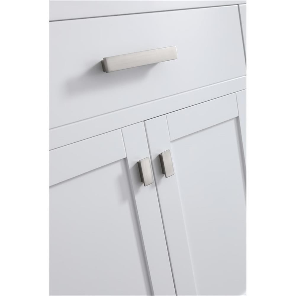 Pemberly Row Modern / Contemporary 72″ Vanity Base Only in White
