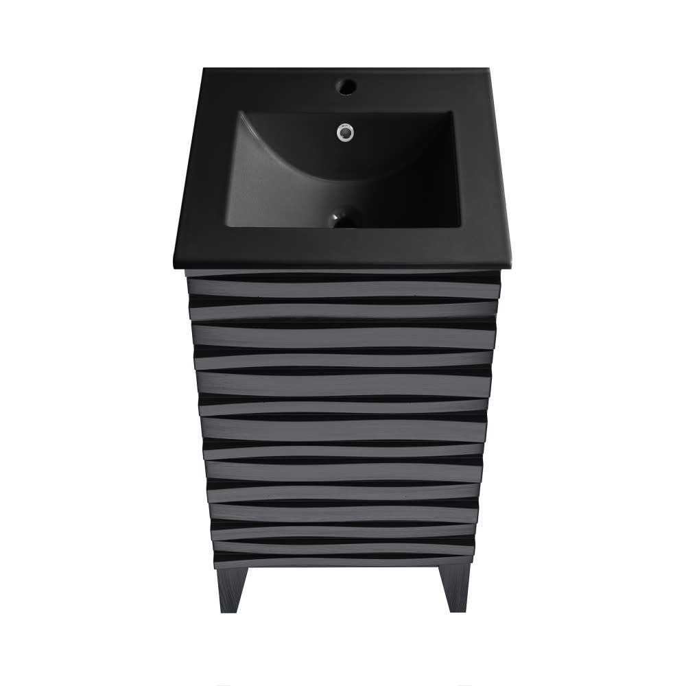 Swiss Madison SM-BV560 Cascade 18″ – Black Oak / Matte Black
