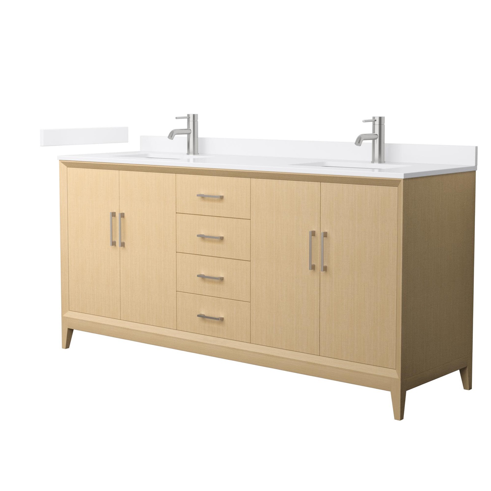 Wyndham Collection WCH7575-72D-VCA-MXX Janna 72″ – White Oak / White Cultured