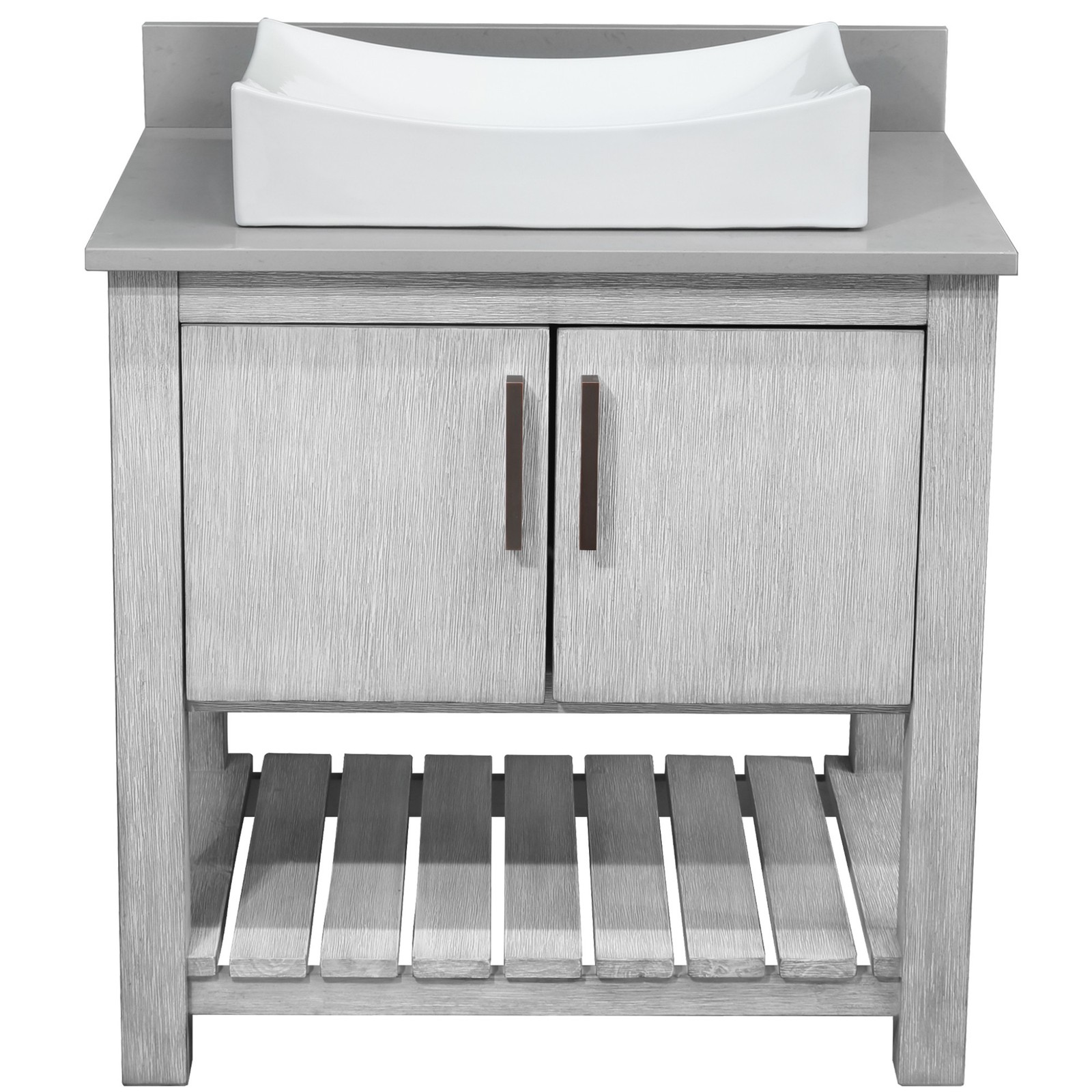Miseno MV-30SG-NOBV-280-324C-MIR 30″ – Stonewash Grey / Storm Grey Top / Matte