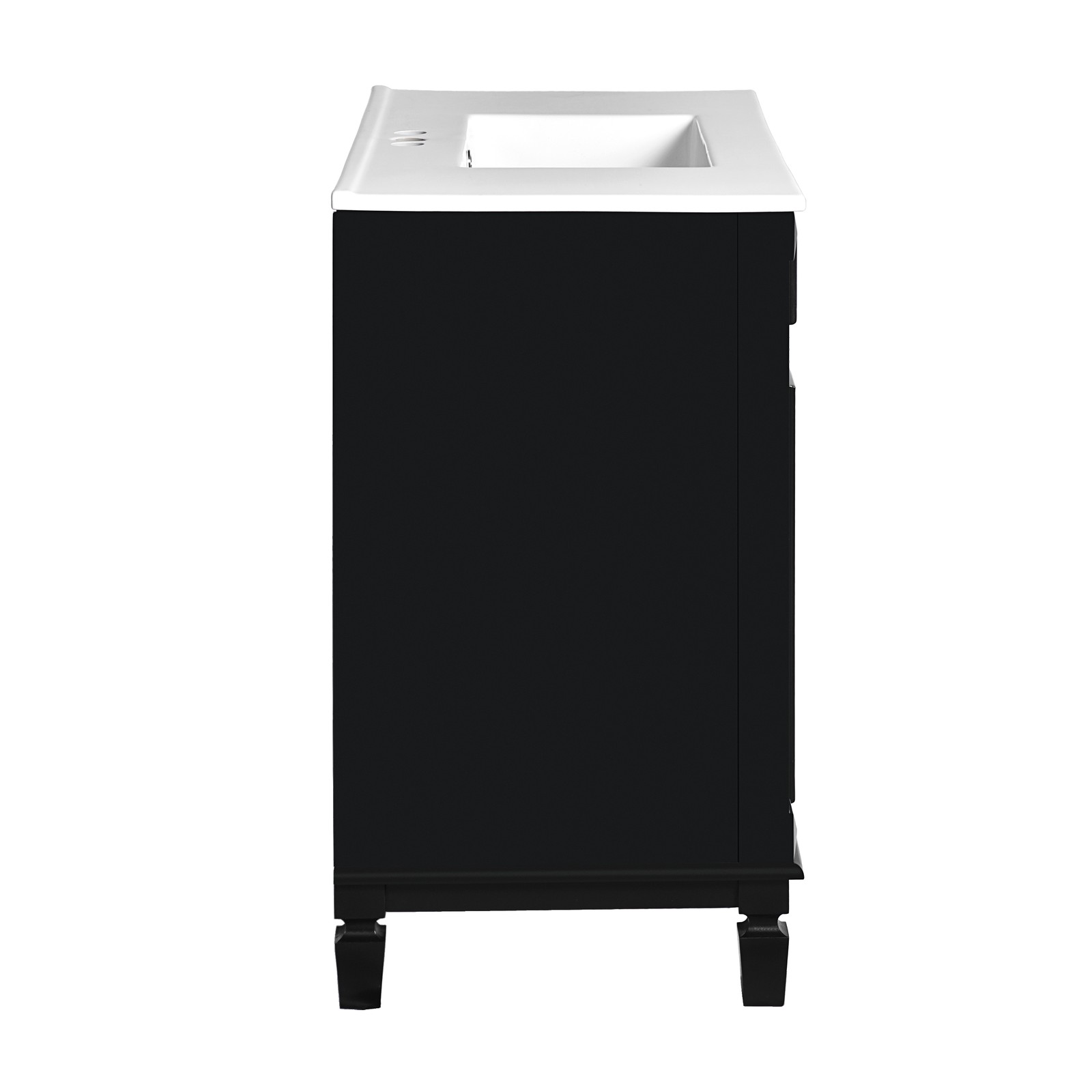 Single sink bathroom dressing table,2 soft-closed doors and 2 drawers