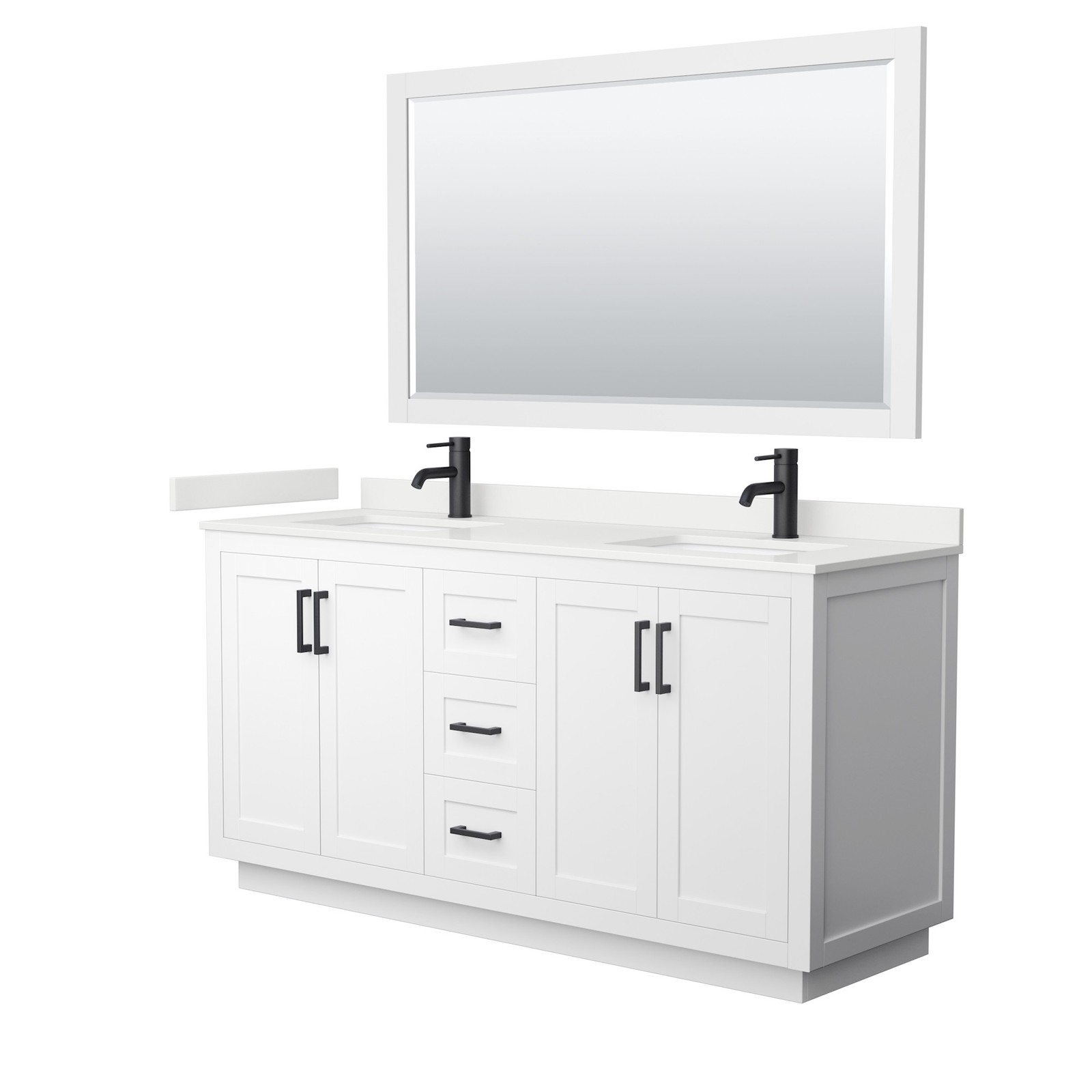 Wyndham Collection WCF292966D-QTZ-UNSM58 Miranda 66″ – Dark Gray / Giotto Quartz