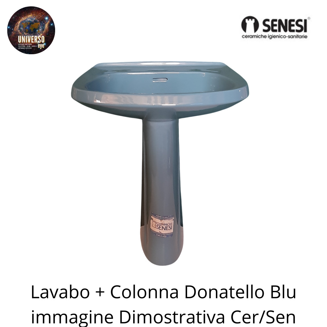 COLUMN DONATELLO Heraldic Blue – SDONATELLOCOLBLU (SIENESE CERAMICS)