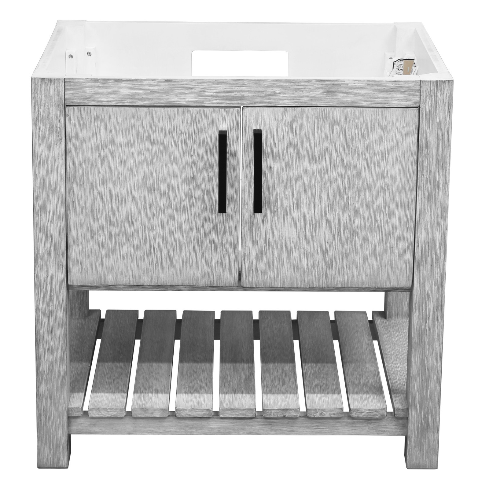 Miseno MV-30SG-NOBV-CAR 30″ – Stonewash Grey / Carrara White Top / Chrome