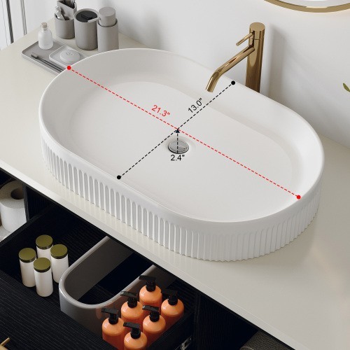 40 inch wide Floating Bathroom Vanity Ceramic Modern Sink Vanity For Bathroom