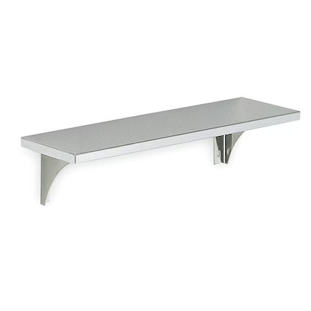Zoro Select 4Wmk5 36 In L X 4 1/8 In H, Exposed Mount, 304 Stainless Steel,