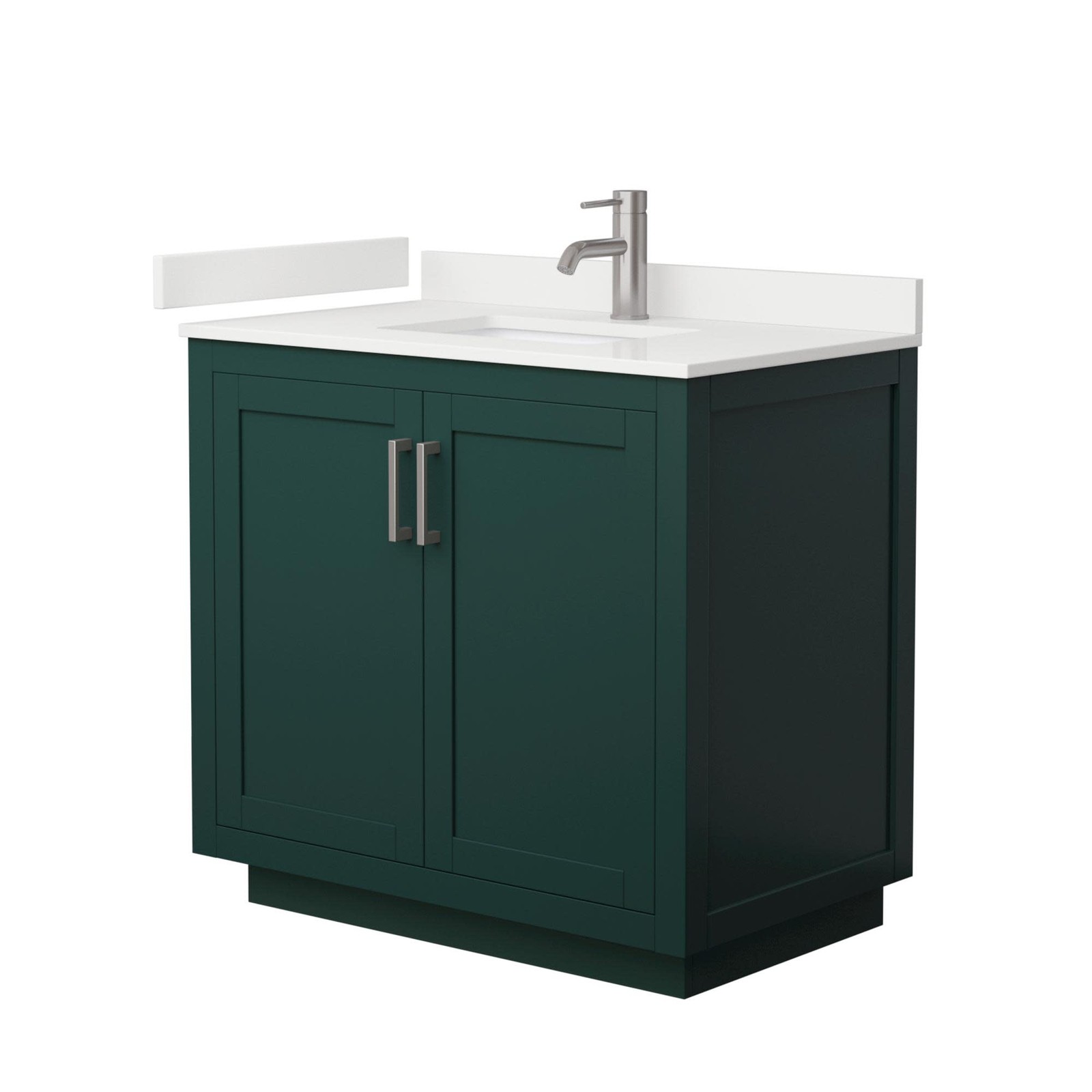 Wyndham Collection WCF292936S-QTZ-UNSMXX Miranda 36″ – Dark Gray / Giotto Quartz